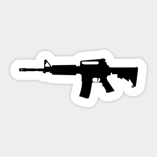 AR-15 Rifle Silhouette Sticker